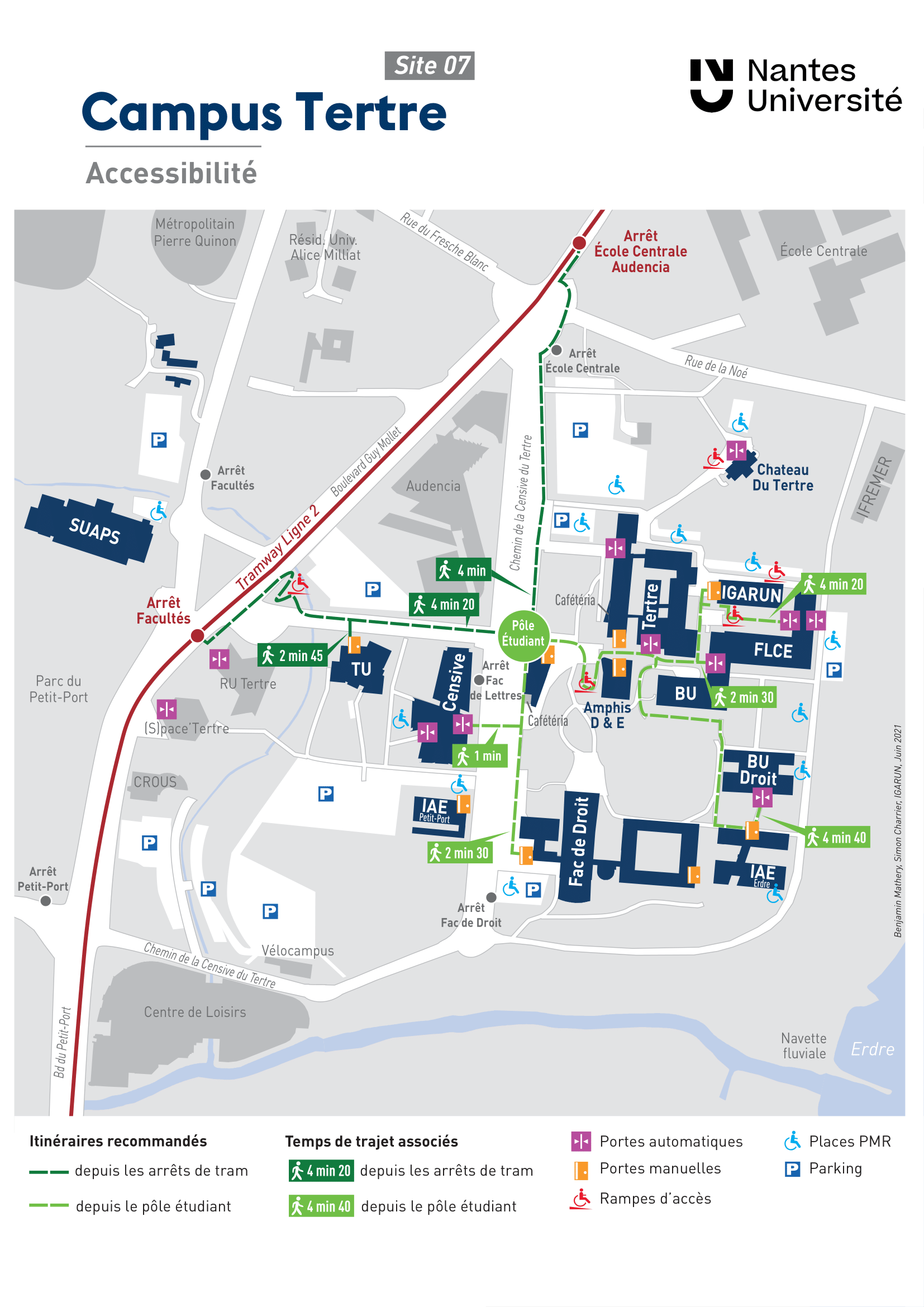 Campus Tertre Accessibilité 2021