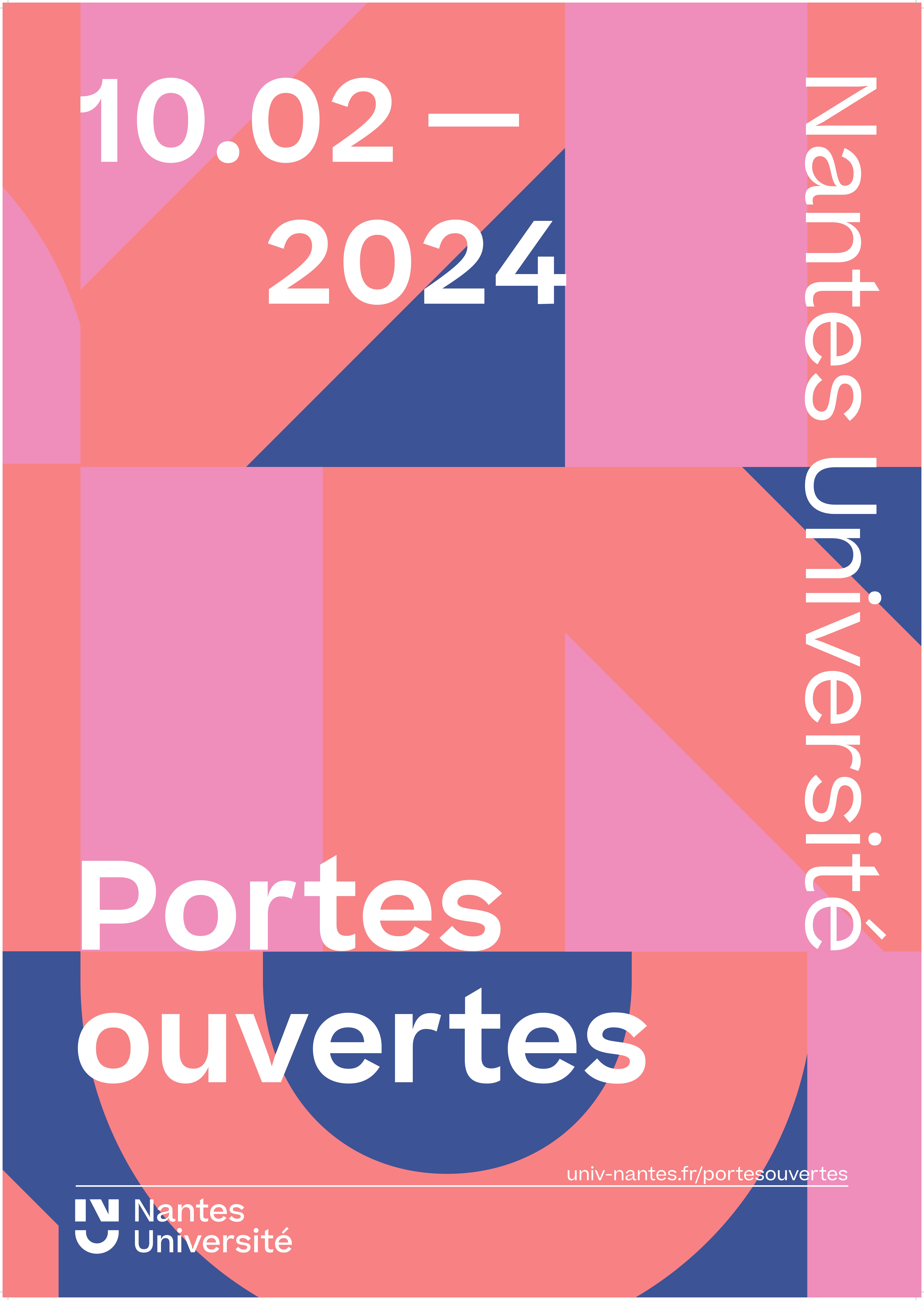 Affiche JPO Nantes université 2024